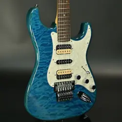 FENDER / MIJ MICHIYA HARUHATA STRATOCASTER CARIBBEAN BLUE TRANS S/N JD23019139