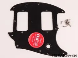 FENDER SQUIER SONIC MUSTANG HH SERIES PICKGUARD, GUITAR PARTS BLACK