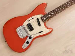 2011 FENDER KURT COBAIN MUSTANG KC-MG FIESTA RED, NEAR MINT W/ HANGTAGS, JAPAN
