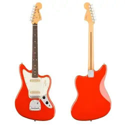 FENDER PLAYER II SERIES JAGUAR CORAL RED ELECTRIC GUITAR WITH SOFT CASE