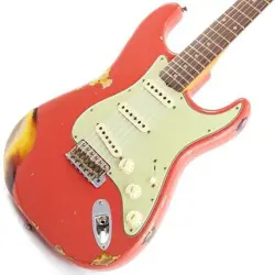FENDER CS 2023 TM 1960 STRATOCASTER HEAVY RELIC AGED FIESTA RED 3TS SN.CZ572237