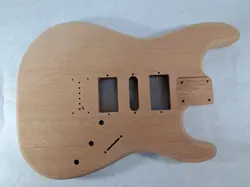 MAHOGANY HSH HARDTAIL GUITAR BODY - FITS FENDER STRAT STRATOCASTER NECKS J1953