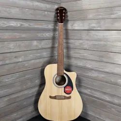 FENDER FA-125CE DREADNAUGHT ACOUSTIC GUITAR AS IS CRACKED NECK