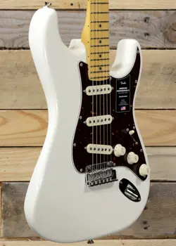 FENDER  AMERICAN PROFESSIONAL II STRATOCASTER ELECTRIC GUITAR OLYMPIC WHITE W/ C