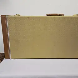 UNIVERSAL TWEED HARDSHELL CASE FITS FENDER STRAT / TELE SIZED ELECTRIC GUITAR