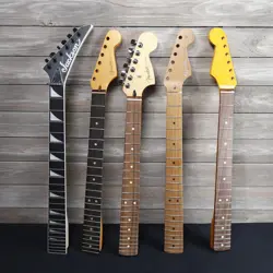 FENDER AND JACKSON GUITAR NECK LOT ASSORTED DAMAGED NECK LOT