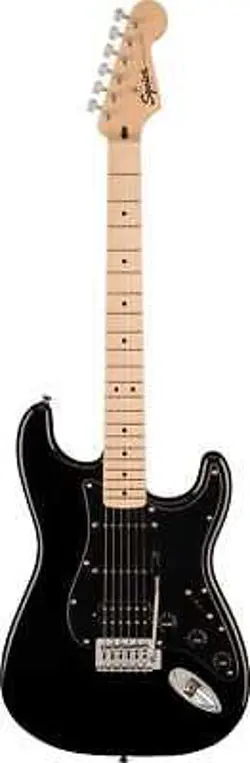 SQUIER BY FENDER SONIC STRATOCASTER HSS MAPLE FINGERBOARD BLACK PICKGUARD
