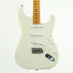 FENDER VINTAGE CUSTOM 1955 STRATOCASTER RELIC AGED OLYMPIC WHITE 2018