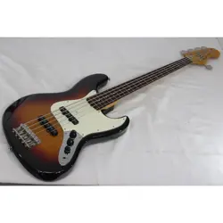 USED FENDER JAPAN JBV-95 SUNBURST MIJ 5STRING JAZZ BASS 4.7KG W/OGB