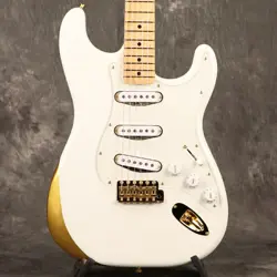 NEW FENDER / KEN STRATOCASTER EXPERIMENT #1 MAPLE ORIGINAL WHITE S/N JD24024111