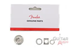 GENUINE FENDER TELECASTER/TELE GUITAR INPUT JACK FERRULE PLATE CUP - NICKEL