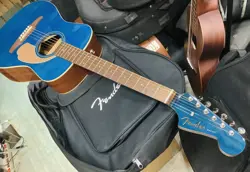 ELECTRIC ACOUSTIC GUITAR FENDER MALIBU BLUE WITH SOFT CASE