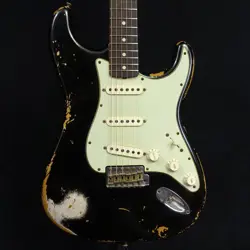 FENDER CUSTOM SHOP TBC 1960 STRATOCASTER HEAVY RELIC FADED BLACK 2013