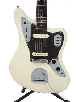 ELECTRIC GUITAR USED FENDER JAPAN JG66 JAGUAR TYPE WHITE ALDER MAPLE NECK