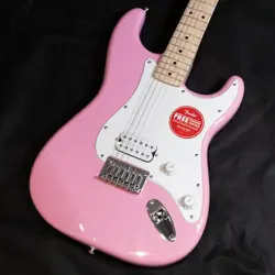SQUIER BY FENDER SONIC STRATOCASTER HT H FLASH PINK ELECTRIC GUITAR