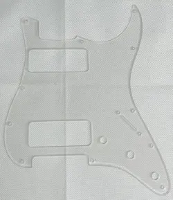 CLEAR TRANSPARENT FOR FIT FENDER STRATOCASTER P90 2 PICKUP GUITAR PICKGUARD