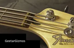 GEETARGIZMOS SLOTTED BRASS NUT MADE FOR FENDER PRECISION BASS - 1 5/8