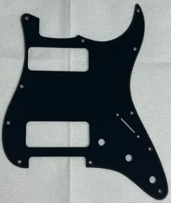 BLACK 1-PLY FOR FIT FENDER STRATOCASTER P90 2 PICKUP STRAT GUITAR PICKGUARD