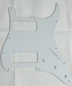 WHITE 1-PLY FOR FIT FENDER STRATOCASTER P90 2 PICKUP STRAT GUITAR PICKGUARD