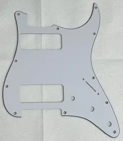 WHITE 3-PLY FOR FIT FENDER STRATOCASTER P90 2 PICKUP STRAT GUITAR PICKGUARD