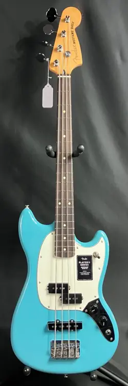 FENDER PLAYER II MUSTANG BASS PJ 4-STRING BASS GUITAR AQUATONE FINISH