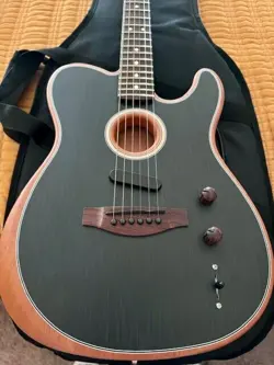 FENDER ACOUSTASONIC PLAYER TELECASTER ACOUSTIC-ELECTRIC GUITAR (BRUSHED BLACK)