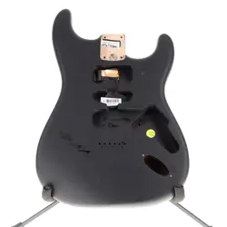 RARE FENDER AMERICAN HARDTAIL STRATOCASTER BODY ALDER BLACK SATIN FINISH