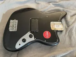 SQUIER BY FENDER JAGUAR SHORT SCALE BASS GUITAR BODY GRAY LOADED ELECTRONICS