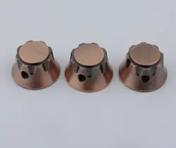 RED COPPER TOP HAT GUITAR VOLUME TONE KNOBS FIT FENDER STRATOCASTER STRAT