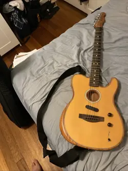 FENDER ACOUSTASONIC TELECASTER WITH CASE