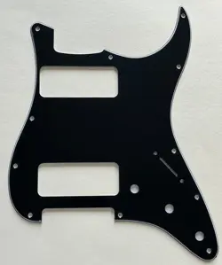 3 PLY BLACK PICKGUARD FIT FENDER STRATOCASTER STRAT P90 2 PICKUP STYLE