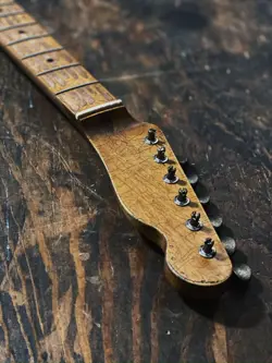 FENDER RELIC REPLACEMENT ALLPARTS MAPLE TELECASTER TMO-FAT NECK HEAVY AGED