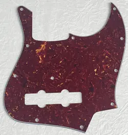 NEW GREAT-FOR FENDER GEDDY LEE JAZZ BASS STYLE GUITAR PICKGUARD RED TORTOISE