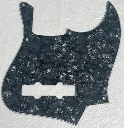 NEW GREAT-FOR FENDER GEDDY LEE JAZZ BASS STYLE GUITAR PICKGUARD BLACK PEARL