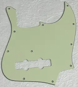 NEW GREAT-FOR FENDER GEDDY LEE JAZZ BASS STYLE GUITAR PICKGUARD VINTAGE GREEN