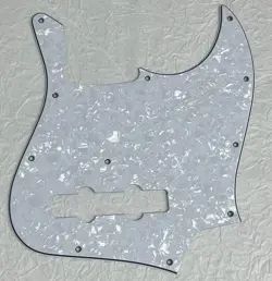NEW GREAT-FOR FENDER GEDDY LEE JAZZ BASS STYLE GUITAR PICKGUARD WHITE PEARL