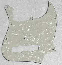 NEW GREAT-FOR FENDER GEDDY LEE JAZZ BASS STYLE GUITAR PICKGUARD IVORY WHITE