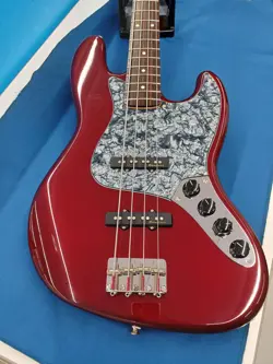 FENDER MEXICO DLX ACT JAZZ-BASS RW CAR USED 2010 ALDERBODY MAPLENECK W/SOFT CASE