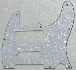 NEW GREAT-FOR FENDER TELE 8 HOLE P90 STRAT PICKUP STYLE GUITAR PICKGUARD WHITE
