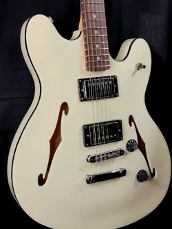 SQUIER BY FENDER AFFINITY SERIES STARCASTER DELUXE OWT OLYMPIC WHITE Y8