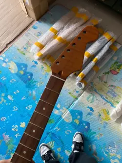 22 FRET ROASTED MAPLE ELECTRIC GUITAR NECK 25.5 INCH FOR  FENDER ST  STRAT