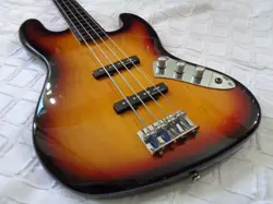 2007 FENDER SQUIER VINTAGE MODIFIED FRETLESS JAZZ BASS DUNCAN'S SUNBURST.