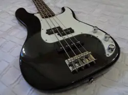 2001 FENDER SQUIER STANDARD PRECISION P BASS SPECIAL METALLIC BLACK