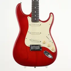 FENDER JAPAN STR-850LS MOD SEE THRU RED BURST 1980S ELECTRIC GUITAR