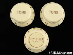 FENDER ULTRA STRATOCASTER STRAT GUITAR KNOBS, VOLUME & TONE CONTROL USA S-1