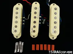FENDER AMERICAN ULTRA STRATOCASTER STRAT PICKUP SET & SCREWS NOISELESS VINT USA