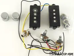 FENDER SQUIER SONIC PRECISION P BASS PICKUP POTS + KNOBS, GUITAR PARTS