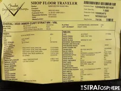 2023 FENDER CUSTOM SHOP AMERICAN STRAT NOS NECK & TUNERS AAA BIRDSEYE MAPLE