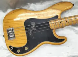 FENDER PRECISION BASS USED 1976 MAPLE NECK MAPLE FINGERBOARD W/HARD CASE