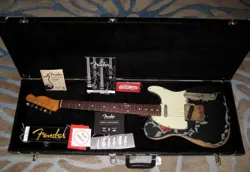 2007 FENDER JOE STRUMMER REVOLUTION ROCK ROAD WORN TELECASTER CASE